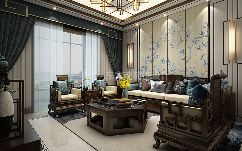 大美設計案例,新中式設計,新中式風格,輕奢新中式,新中式裝修風格,新中式別墅裝修效果圖,現代簡約風格, (4).jpg