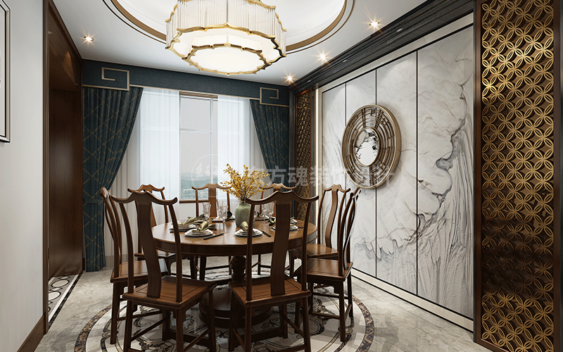 大美設計案例,新中式設計,新中式風格,輕奢新中式,新中式裝修風格,新中式別墅裝修效果圖,現代簡約風格, (6).jpg