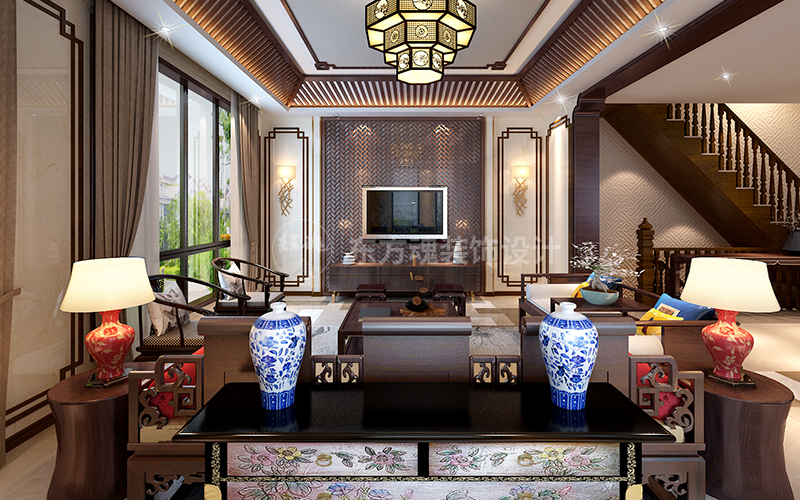 大美設計案例,新中式設計,新中式風格,輕奢新中式,新中式裝修風格,新中式別墅裝修效果圖,現代簡約風格, (7).jpg