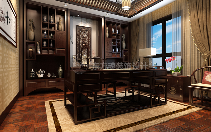 大美設計案例,新中式設計,新中式風格,輕奢新中式,新中式裝修風格,新中式別墅裝修效果圖,現代簡約風格, (4).jpg