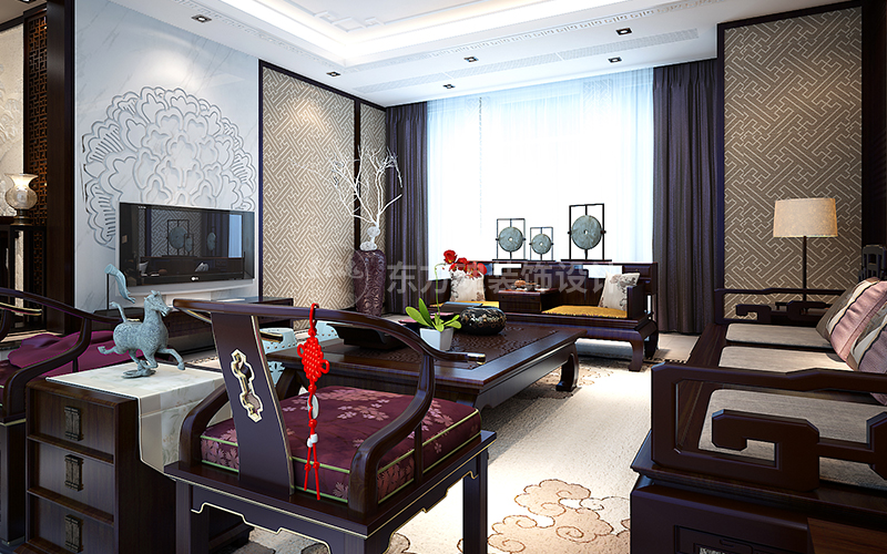 大美設計案例,新中式設計,新中式風格,輕奢新中式,新中式裝修風格,新中式別墅裝修效果圖,現代簡約風格, (2).jpg