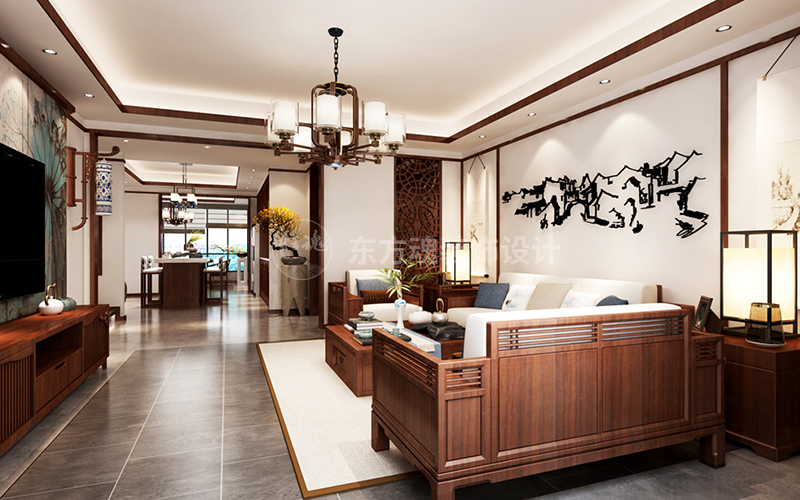 大美設計案例,新中式設計,新中式風格,輕奢新中式,新中式裝修風格,新中式別墅裝修效果圖,現代簡約風格, (5).jpg