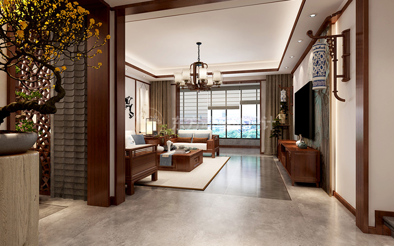 大美設計案例,新中式設計,新中式風格,輕奢新中式,新中式裝修風格,新中式別墅裝修效果圖,現代簡約風格, (4).jpg