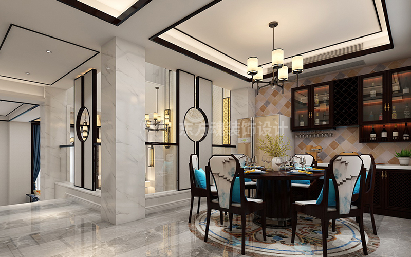 大美設計案例,新中式設計,新中式風格,輕奢新中式,新中式裝修風格,新中式別墅裝修效果圖,現代簡約風格, (7).jpg