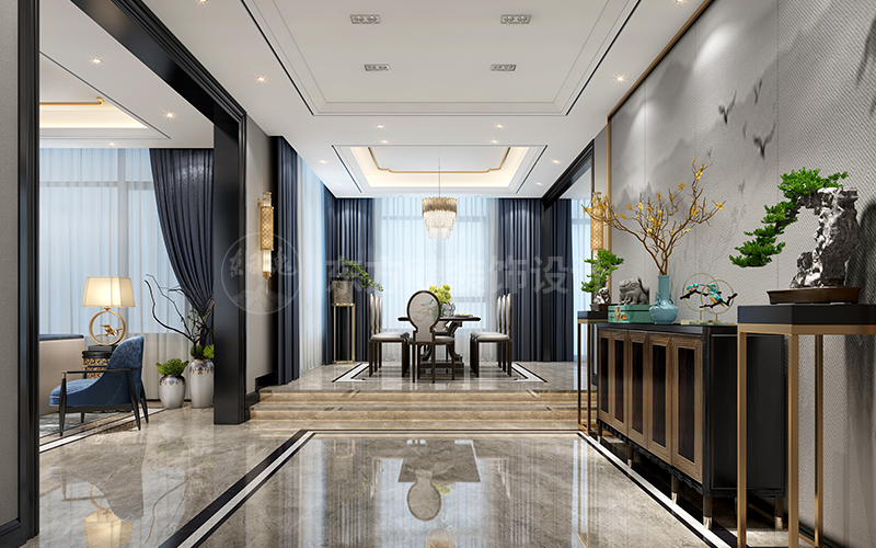 大美設計案例,新中式設計,新中式風格,輕奢新中式,新中式裝修風格,新中式別墅裝修效果圖,現代簡約風格, (2).png