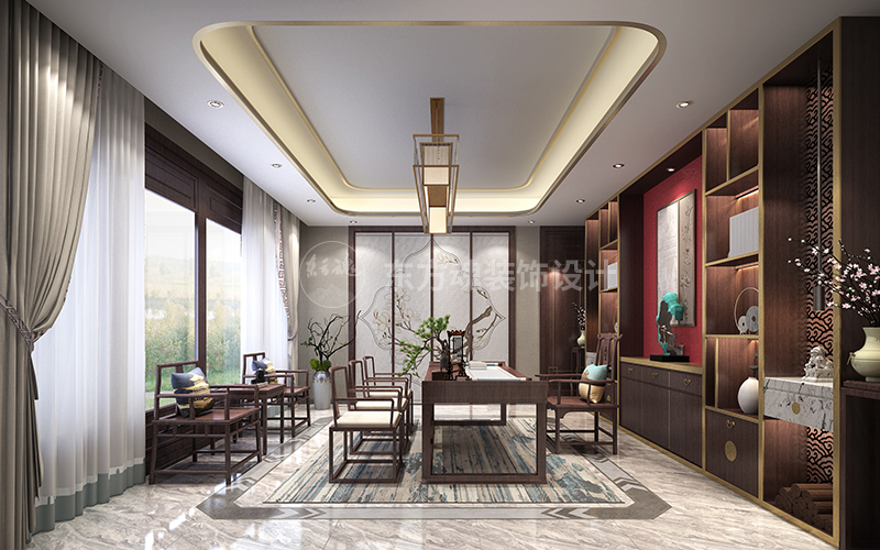 大美設計案例,新中式設計,新中式風格,輕奢新中式,新中式裝修風格,新中式別墅裝修效果圖,現代簡約風格, (3).jpg