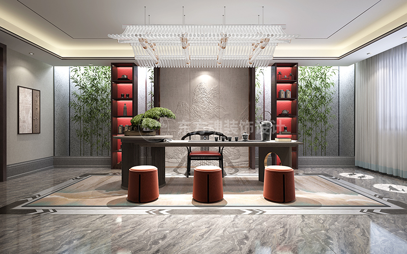 大美設計案例,新中式設計,新中式風格,輕奢新中式,新中式裝修風格,新中式別墅裝修效果圖,現代簡約風格, (5).jpg