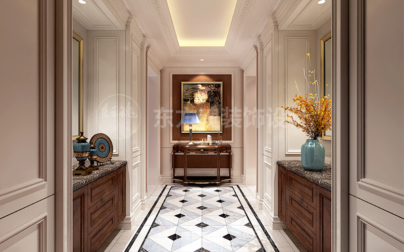海逸長洲,輕奢新中式別墅裝修效果圖,玄關效果圖.jpg